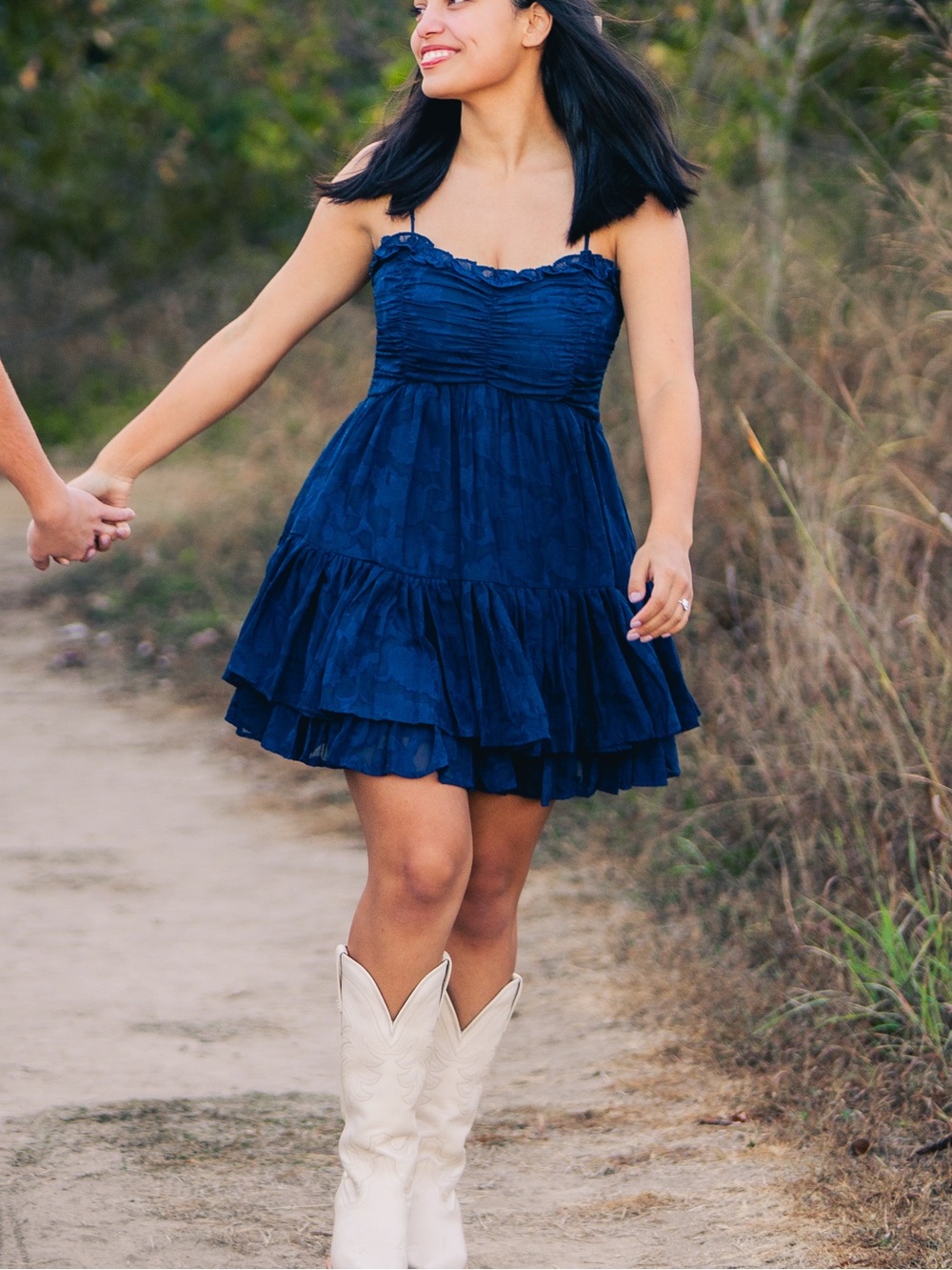 Altar’d state mini blue dress